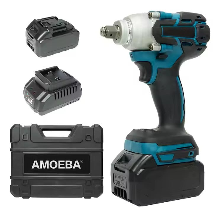 Trusa Mașină de Înșurubat cu Impact, Bormasina, AT PERFORMANCE®, 36V cu 2X Acumulator, 850Nm, 40 Accesorii, Albastru/Negru